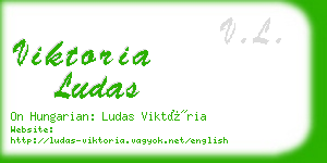 viktoria ludas business card